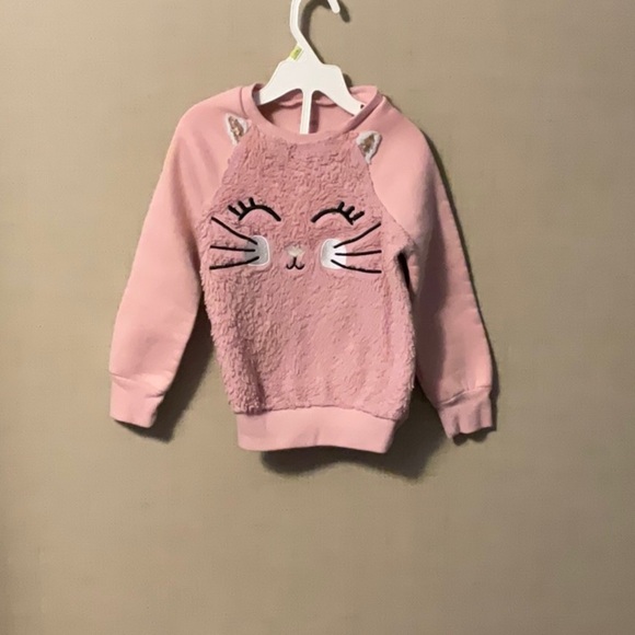 Pink Sweatshirt with Eyelash Design - Picture 1 of 5